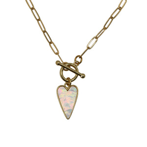 Mini Coeur Toggle Necklace