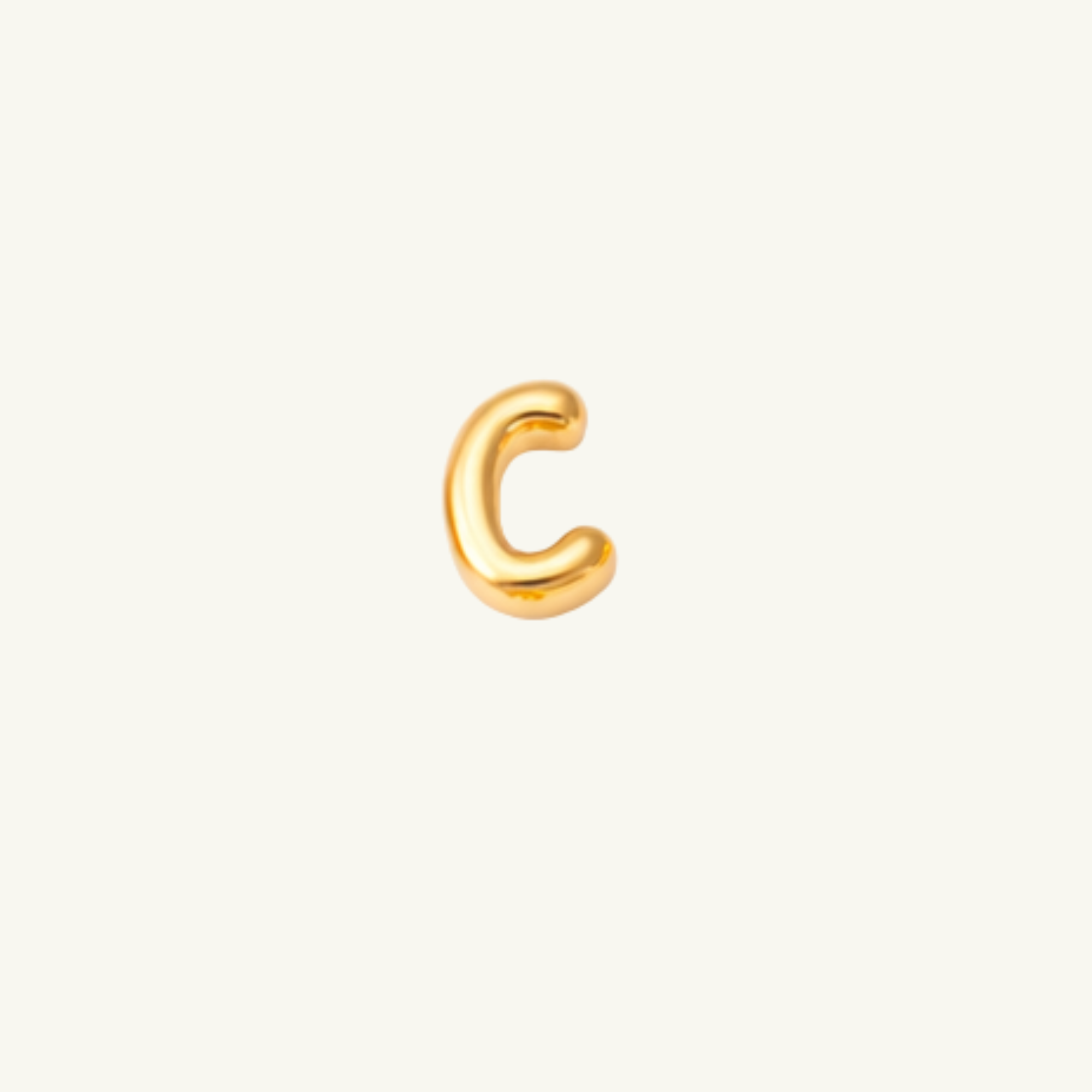 Baby Bubble Letter Stud