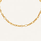 Charm Bar Textured Chain in Gold