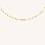 Charm Bar Chain Small Paperclip in Gold