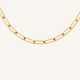 Charm Bar Chain Medium Paperclip in Gold