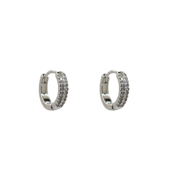 Evie Hoops Silver