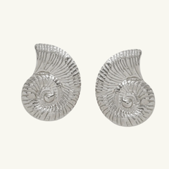 Fibonacci Studs in Silver
