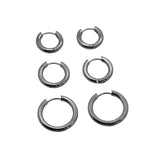 Fornida Slim Hoops Silver