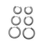 Fornida Slim Hoops Silver