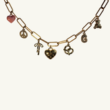 Girlz Day Charm Necklace in Gold