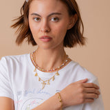 Tikkhu Girlie Charm Necklace in Gold