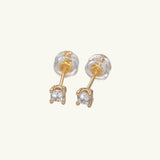 Mini CZ Studs in Gold