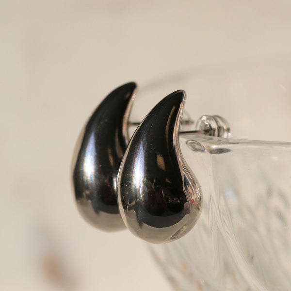 Oxford Drop Studs Silver