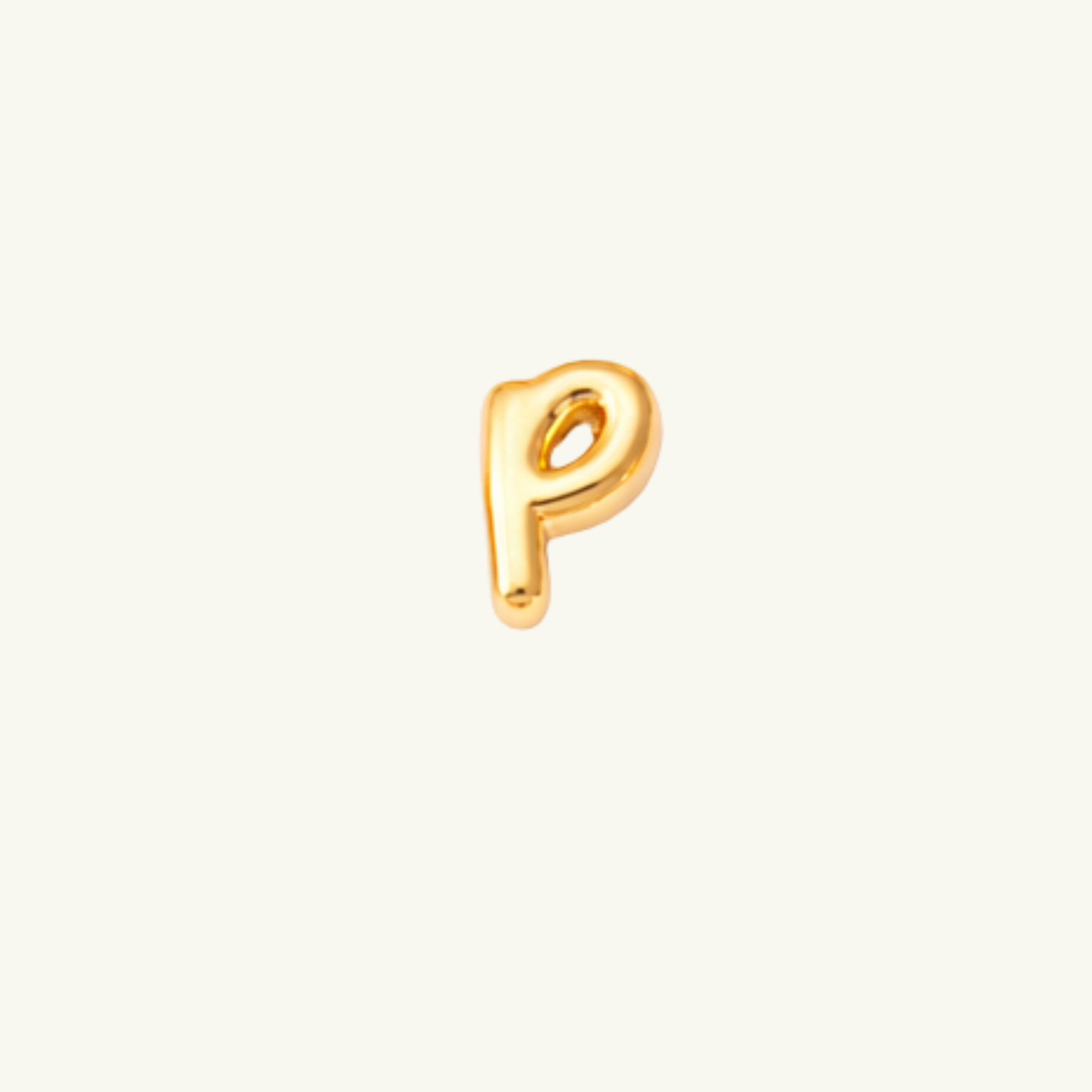 Baby Bubble Letter Stud