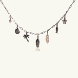 Seychelles Charm Necklace in Silver
