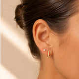 Mini CZ Studs in Gold