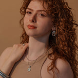 Fortress Earrings in Silver