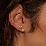 Aura Monarch Studs in Silver