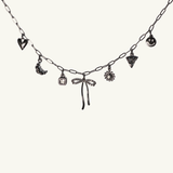 Tikkhu Girlie Charm Necklace in Silver