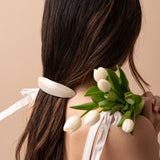 Arch Barette in Ivory
