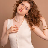 Fornida Slim Hoops in Silver