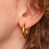 Fornida Slim Hoops in Silver