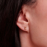 Baby Bubble Letter Stud