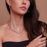 Helia Hoops in Silver