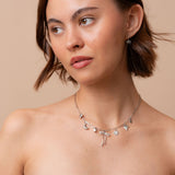 Tikkhu Girlie Charm Necklace in Silver