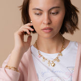Girlz Day Charm Necklace in Gold