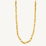 Textured chain in gold