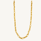 Textured chain in gold