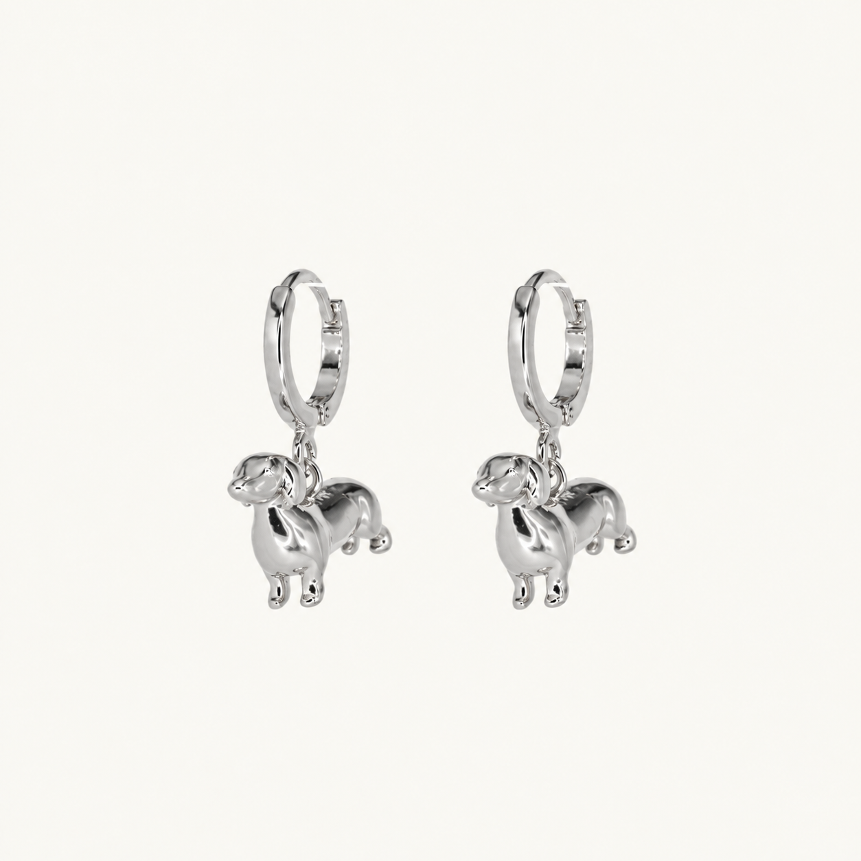 Dog huggies in silver