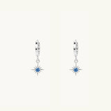 Ignis Birthstone Huggies in Silver