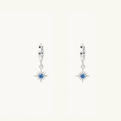 Ignis Birthstone Huggies in Silver