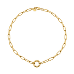 Indie Carabiner Necklace in gold filled by Tikkhu Jewelry