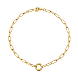 Indie Carabiner Necklace in gold filled by Tikkhu Jewelry