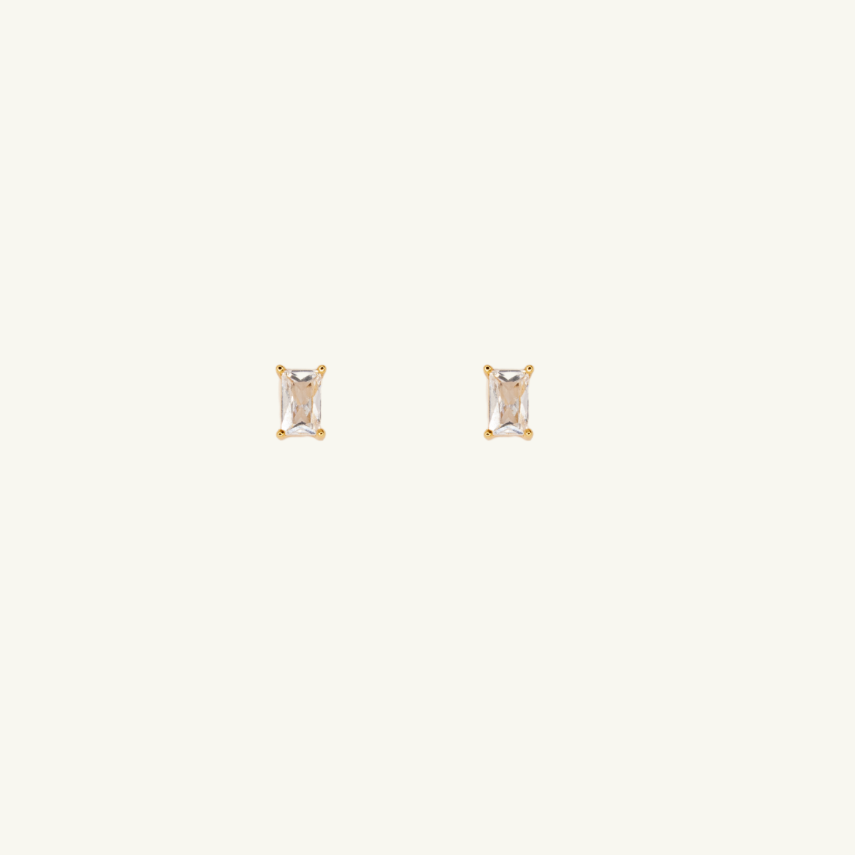 Jolie Baguette Studs