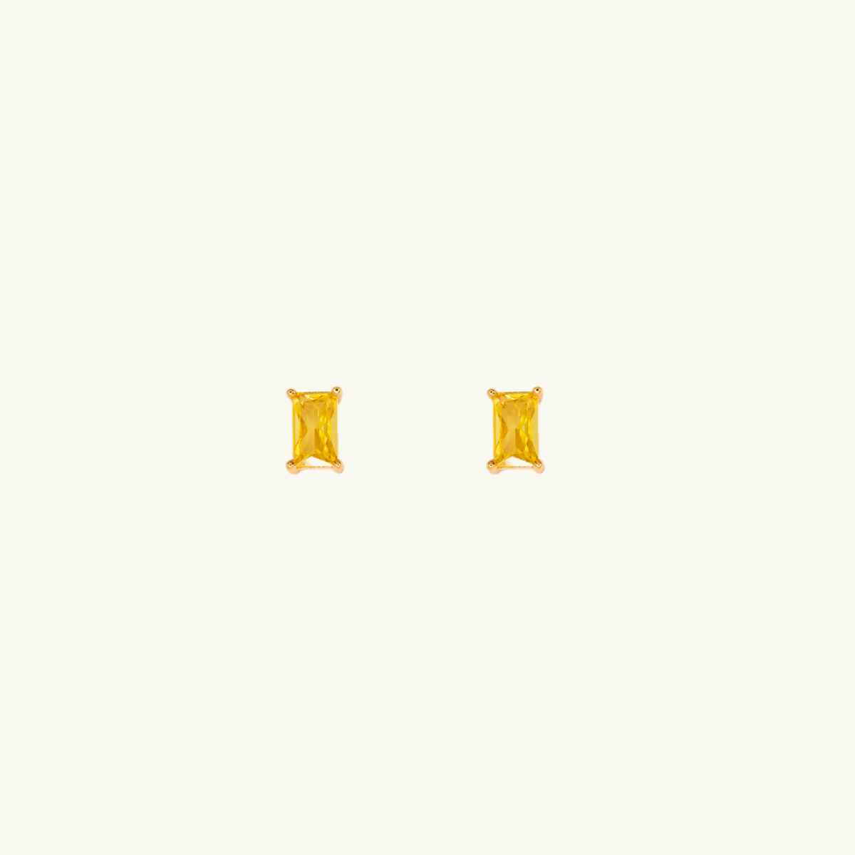 Jolie Baguette Studs
