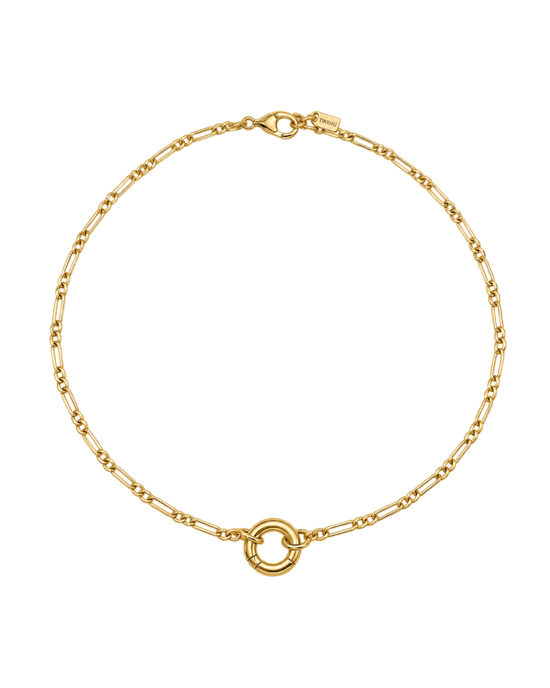 Jules Carabiner Necklace in gold filled by Tikkhu Jewelry