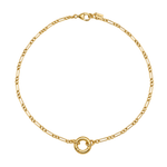 Jules Carabiner Necklace in gold filled by Tikkhu Jewelry