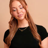 Lennon gold filled carabiner necklace by Tikkhu