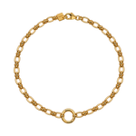 Lennon Carabiner Necklace in gold filled by Tikkhu Jewelry