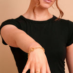 Raye carabiner bracelet by Tikkhu, detail