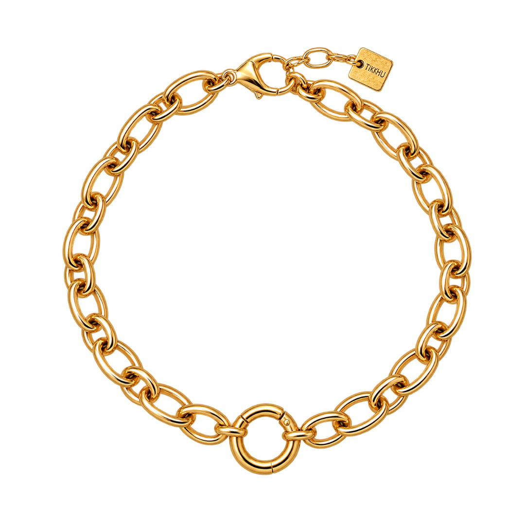 Raye Carabiner Bracelet by Tikkhu Jewelry