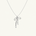 Silver bow pendant necklace by Tikkhu