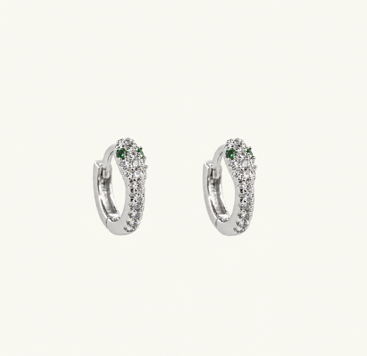 Snake huggies in silver