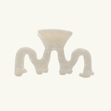 Mini Squiggle Clip Blanche