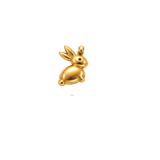Bunny charm, waterproof stainless steel