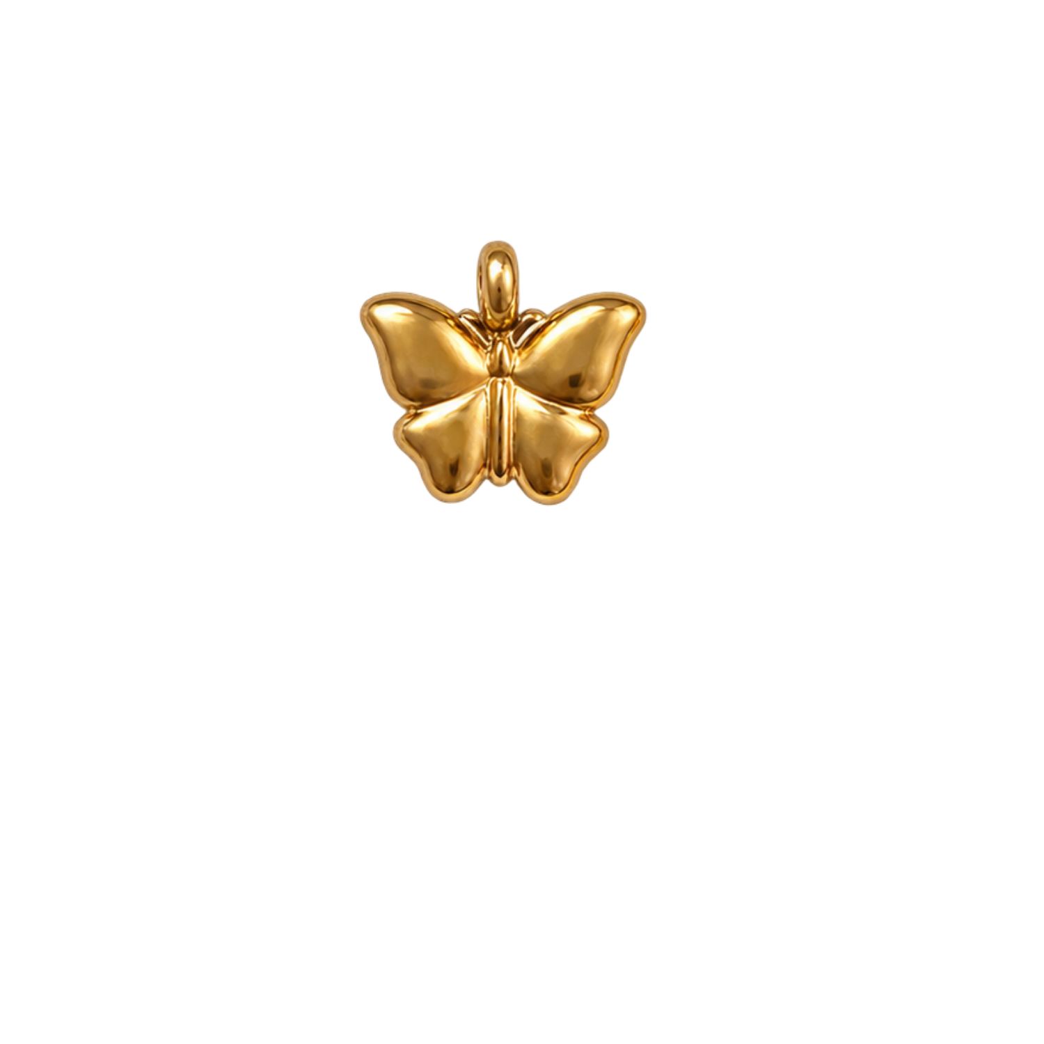 Butterfly charm, waterproof stainless steel