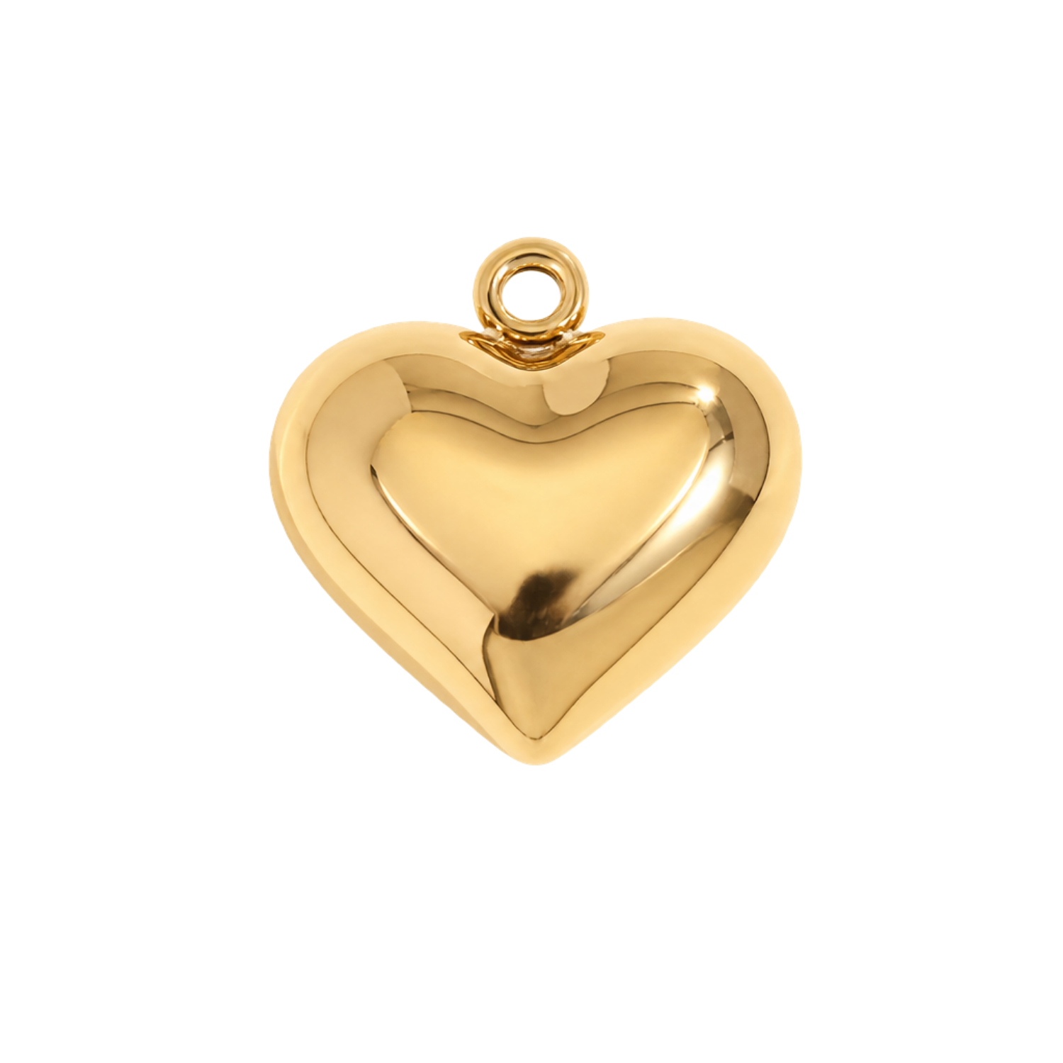 Heart charm, waterproof stainless steel