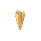 Paper Airplane charm, waterproof stainless steel