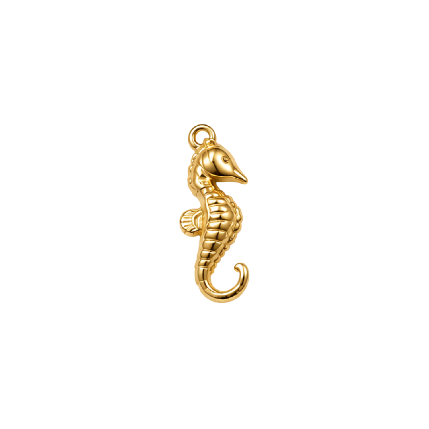 Seahorse charm, waterproof stainless steel