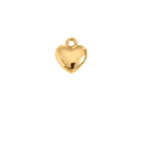 Small Heart charm, waterproof stainless steel